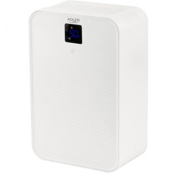 ADLER Dezumidificator si purificator Adler AD7860, rezervor 1L, capacitate 500 ml/zi, pentru 30 mp, 150W, alb