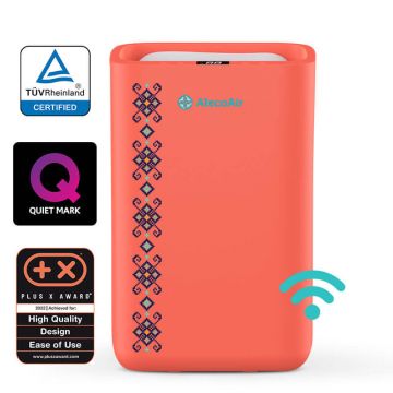 Dezumidificator AlecoAir D13 TRADITION RUBIN, WiFi,13L/zi, pentru 25mp, Timer, Sleep, Child Lock