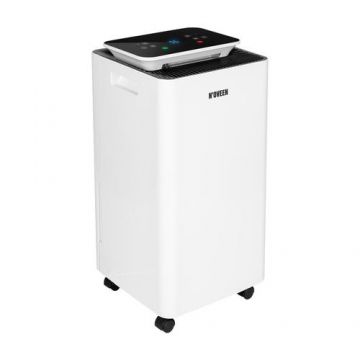 Dezumidificator Noveen DH5000, 10litri/zi, functie uscare rufe, ventilatie, afisaj digital, higrostat, timer, filtru carbon activ (Alb)