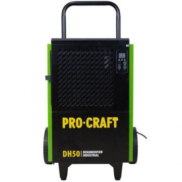 Dezumidificator profesional Procraft DH50, 900 W , 32 kg (Verde/Negru) Dezumidificator profesional Procraft DH50, 900 W , 32 kg (Verde/Negru)