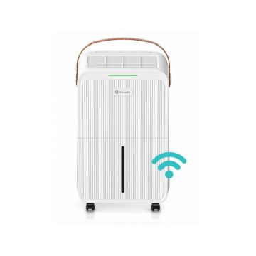Dezumidificator  si purificator AlecoAir D12 Retro, WiFi, 12 l /24 h, Ionizare, UV-C, Indicator umiditate, Uscare Rufe,  25 mp