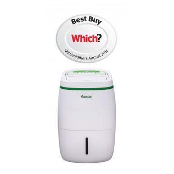 Dezumidificator si purificator cu consum redus Meaco UK20L, 20 l / zi, 160 mc/h, Pentru 55mp, Timer, pachet cu filtru HEPA cadou