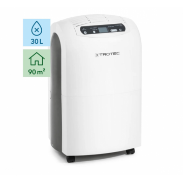 Dezumidificator Trotec TTK100E, 30 litri/zi, 220mc/ora, pentru spatii de pana la 90mp, Display Digital, Timer