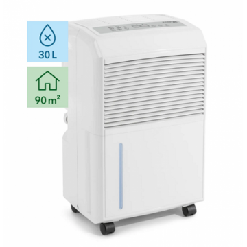 Dezumidificator Trotec TTK90E, 30 litri/zi, 173mc/h, pentru spatii de pana la 90mp, Display Digital, Indica temp. si umiditate