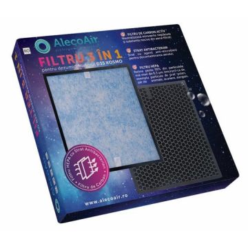 Filtru 3-in-1 pentru dezumidificator AlecoAir D35 Kosmo cu HEPA, Carbon Activat si Strat Antibacterian