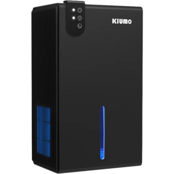Kiumo Dezumidificator Kiumo CT9, (30 m²) 2,5 l, Cu oprire automata, 7 culori, negru