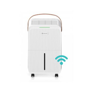 Resigilat - Dezumidificator si purificator AlecoAir D12 Retro, WiFi, 12 l /24 h, Ionizare, UV-C, Indicator umiditate, Uscare Ruf