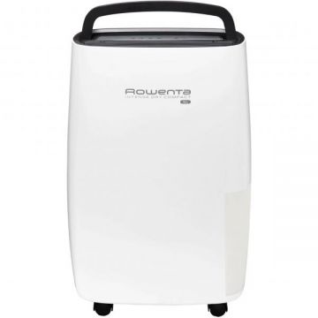 Rowenta Dezumidificator Rowenta DH4236F0, 16 l/24 h, Rezervor 2.4 l, Intense Dry Compact, Higrometru, Linen Dry, Alb