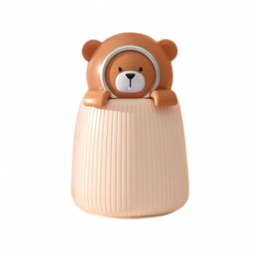 Umidificator camera copii Papa Bear, USB, 350 ml, maro