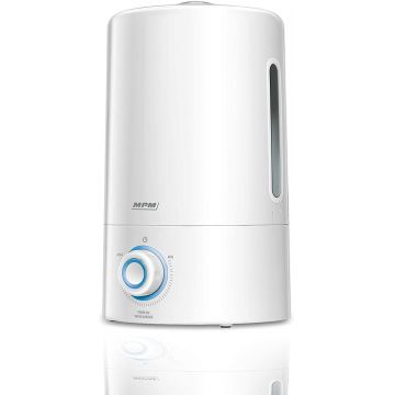 Umidificator MPM MNP-03, 25W, 5 litri, 300ml/h, acoperire 20-30 m2, reglarea directiei de umidificare 360 grade, filtru ceramica, oprire automata, alb